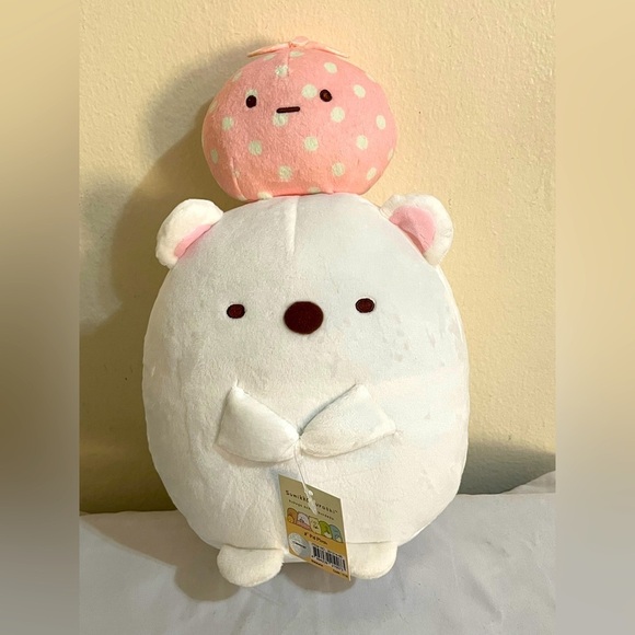 San-X Sumikko Gurashi Shirokuma & Furoshiki Plush - Picture 1 of 7